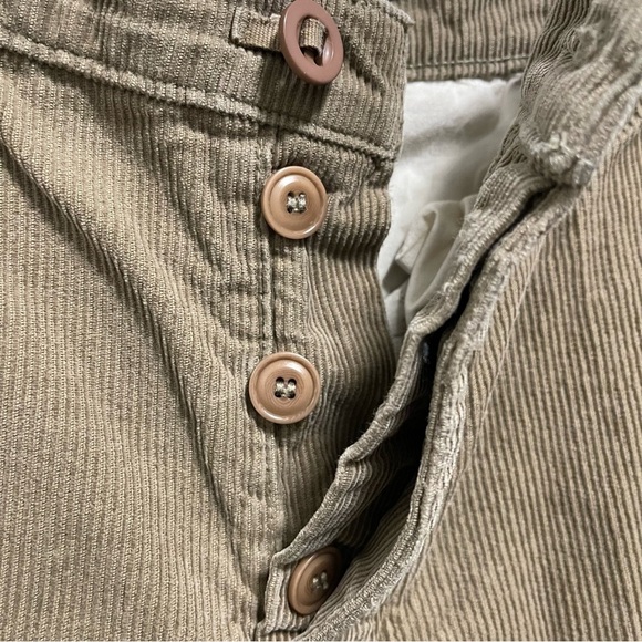Vince Women’s Button Fly Tan Corduroy Cargo Ankle Pant Size 4 - Picture 4 of 8